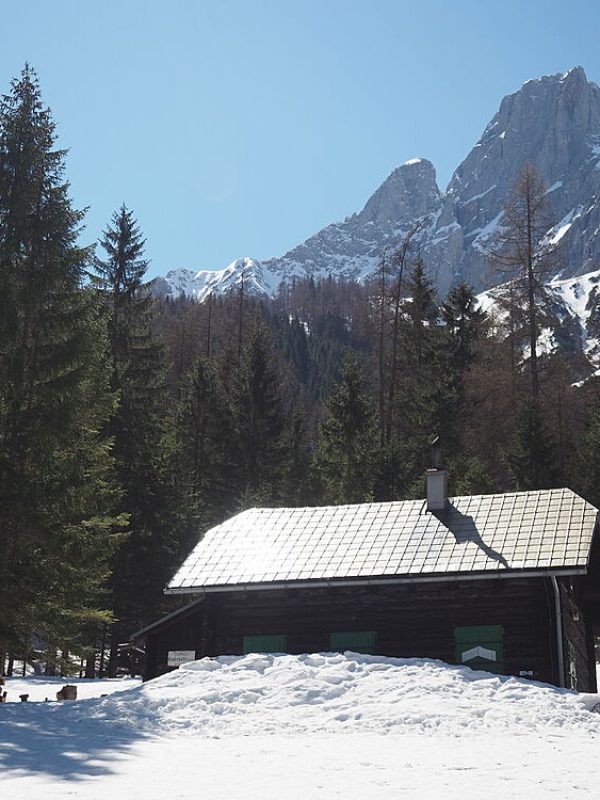 Goferhütte im April 2019